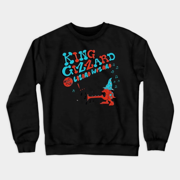 King gizzard and the WIZARD lizard t-shirt Crewneck Sweatshirt by San9 pujan99a